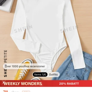 Vit body - Storlek S