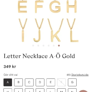 Halsband  - Helt nytt halsband från Edblad, bokstaven A. Nypris 349kr, säljer för 300