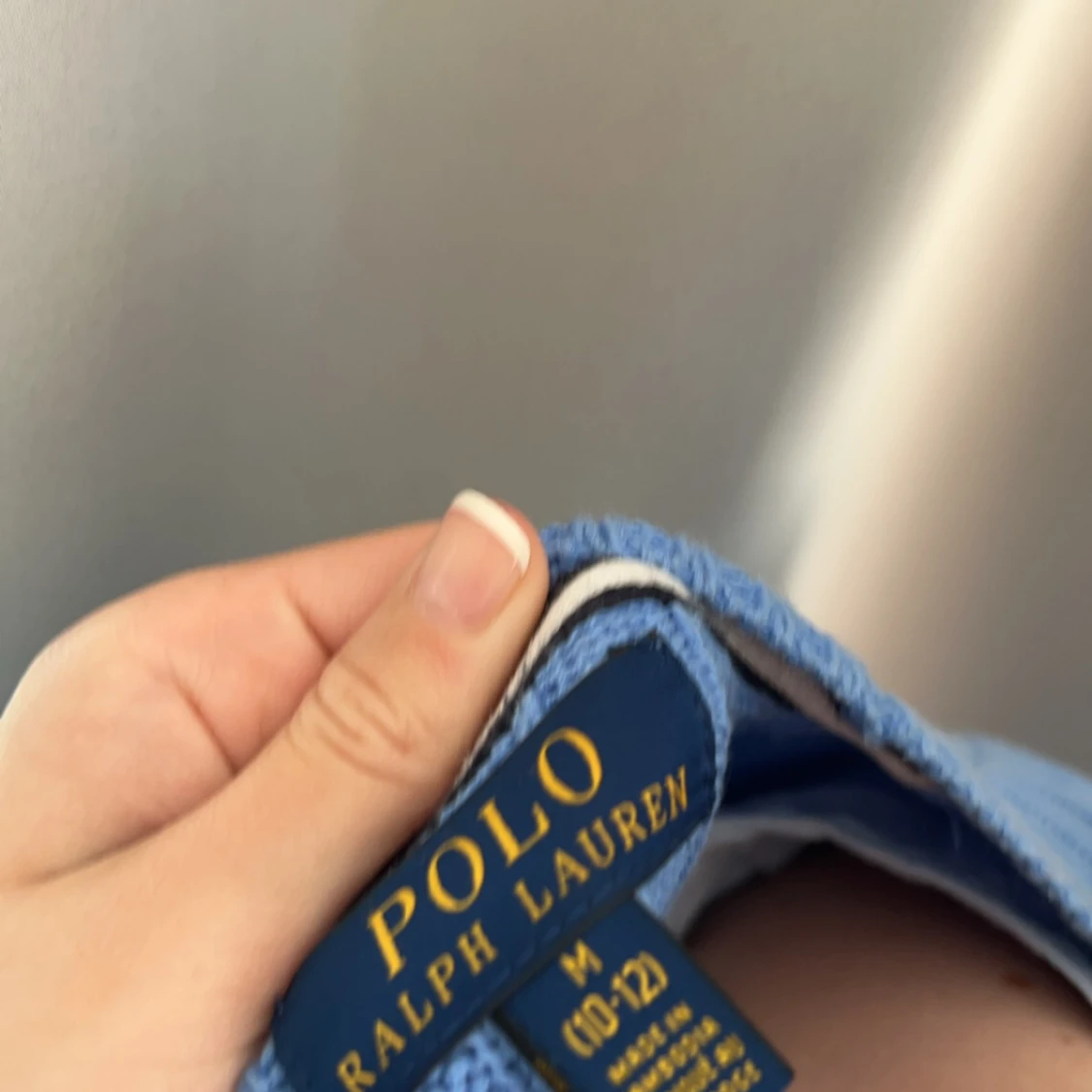 Blå stickad Ralph lauren tröja - 91