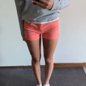 Färgglada shorts - Köpt på Sellpy men aldrig använt. De är i väldigt bra skick. Storleken står inte men jag skulle säga att de är 36/38💕de är mer av en korall rosa