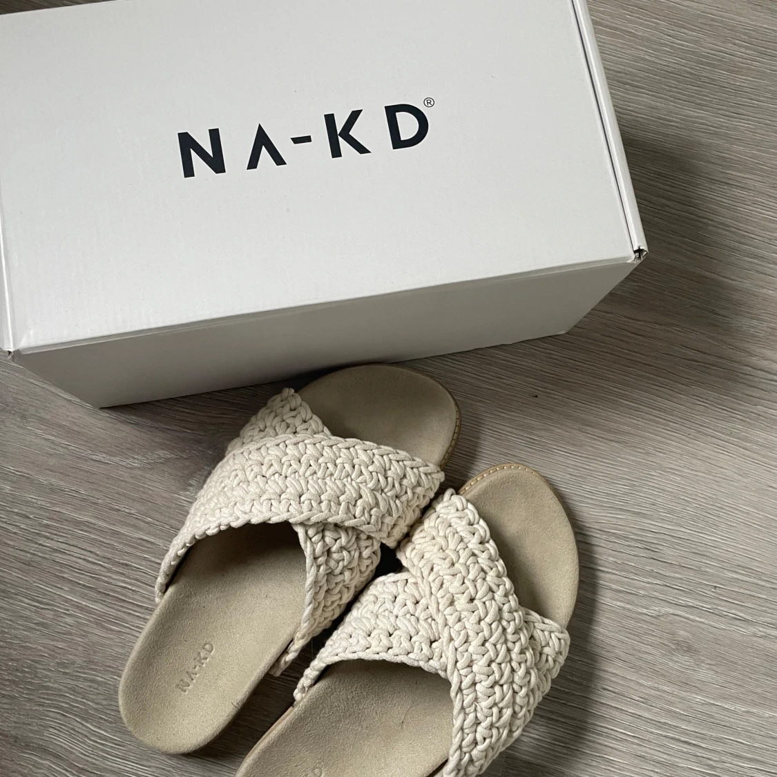 Virkade tofflor - 90