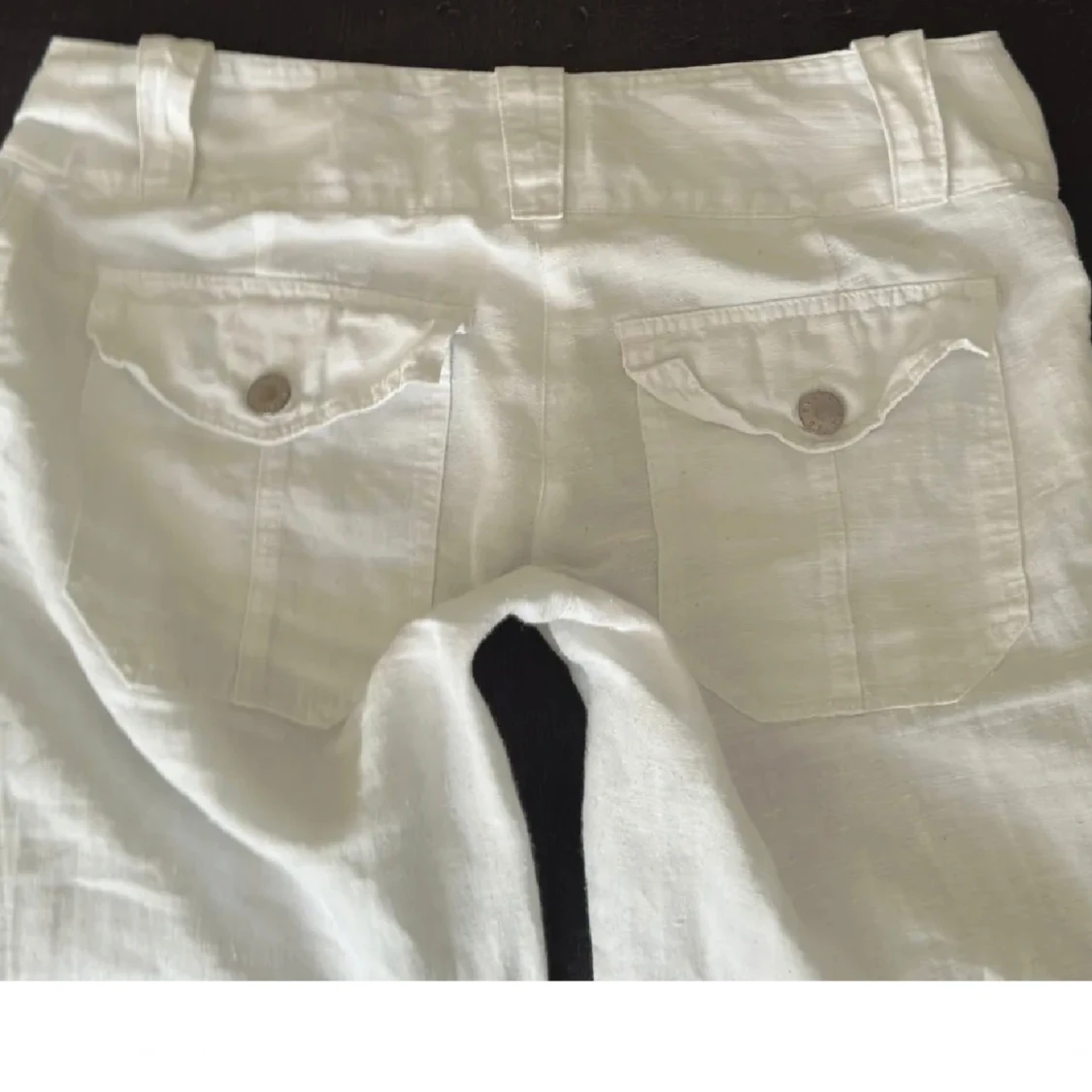 Lågmidjade linnebyxor 