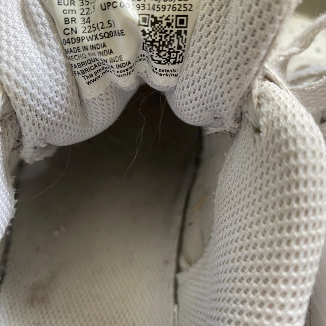 Vita nike storlek 35.5 - 91