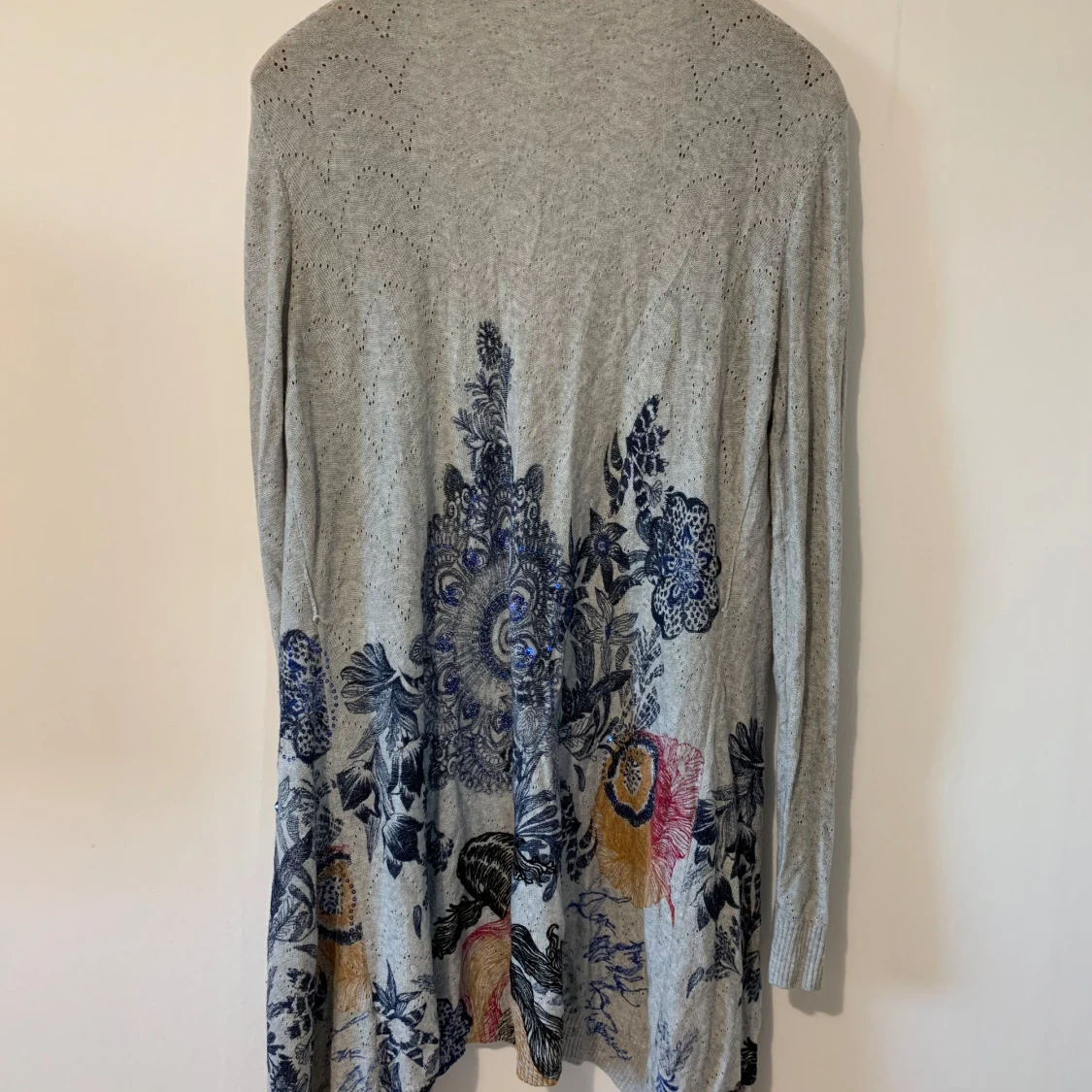 Desigual mönstrad grå/flerfärgad kofta , stl XL - 92