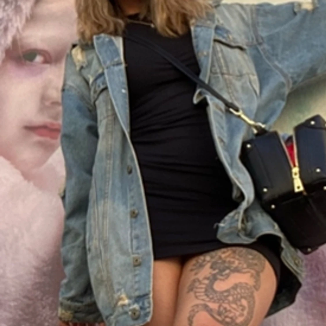 Oversized jeansjacka - 90