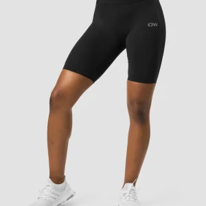 Svart sömlös sport-bh och bikershorts från ICANIWILL - Säljer en svart sport-bh och matchande bikershorts från ICANIWILL. Helt oöppnade pga beställt fel storlek.