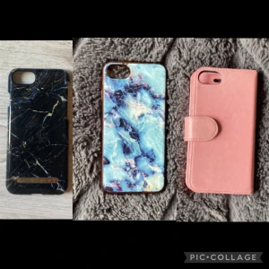 Tre iPhone 6-8 skal - Jag säljer dessa tre iPhone 6-8 skal då jag bytt mobil. 1 för 30kr och alla för 80kr