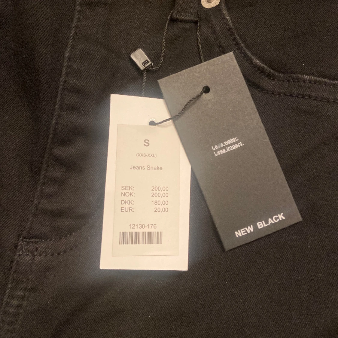 Skinny jeans svarta  - 90