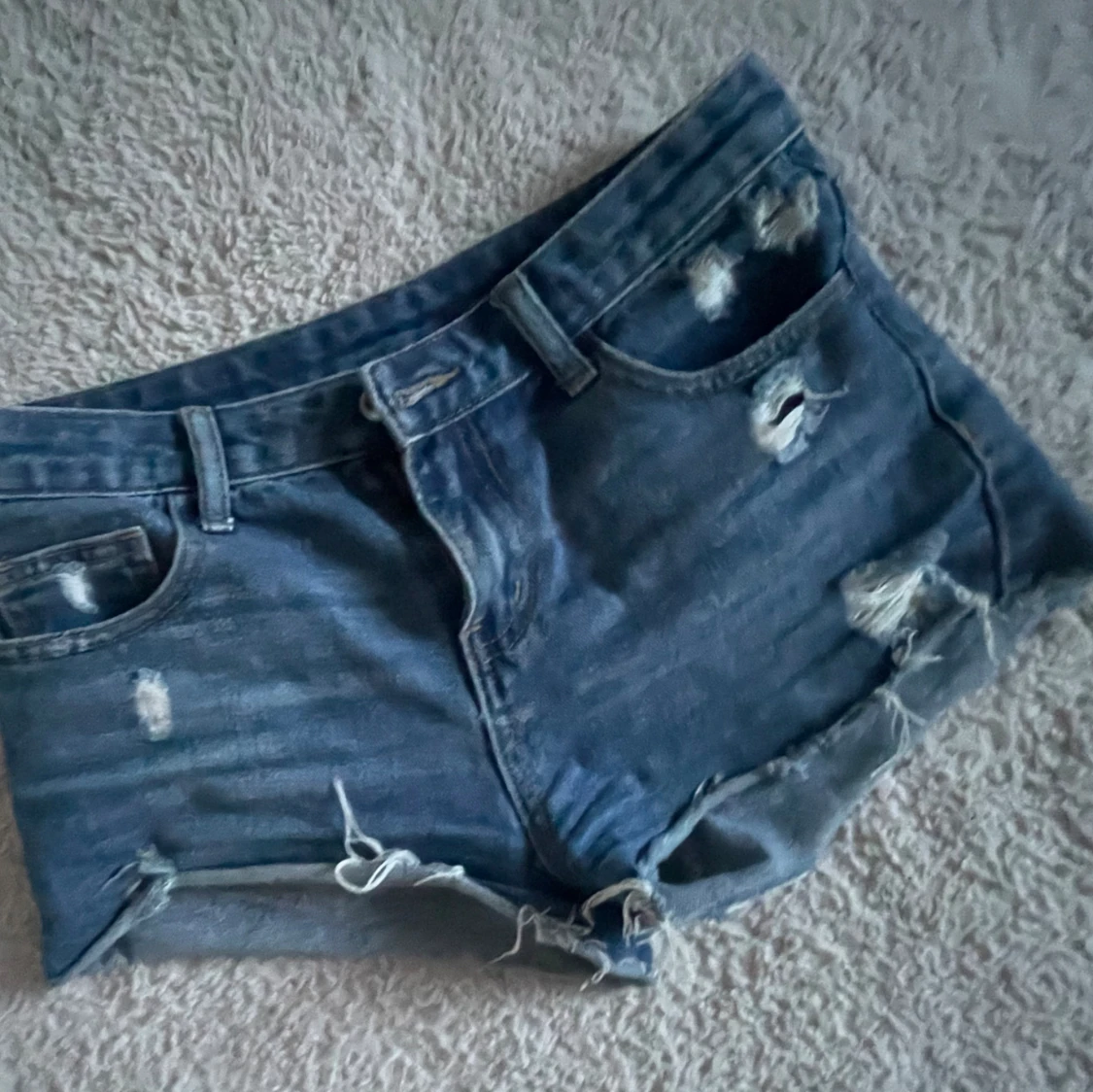 Blåa Shorts med - 91