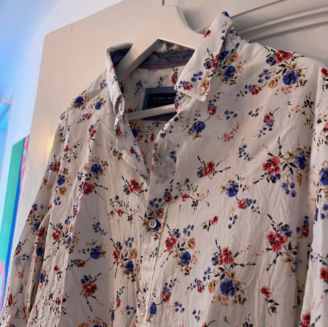 Blommig Linneskjorta Zara - 91