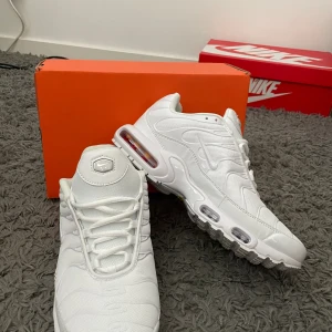 Nike TN (vita) - Vita Nike TN. Storlek 45. Aldrig använda säljer de på grund av att de är för små för mig.