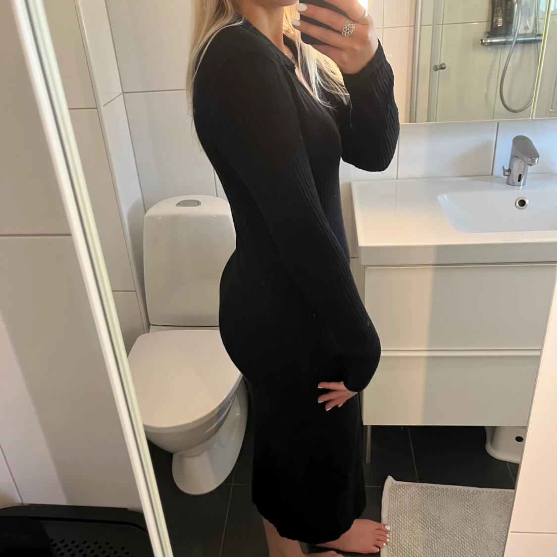 Stickad klänning  - 90