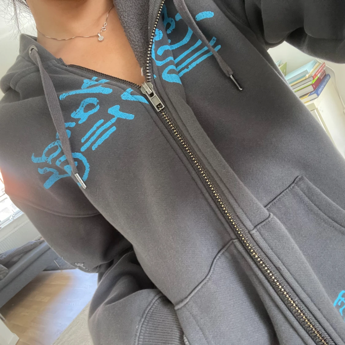 Grå Ed Hardy Hoddie  - 91