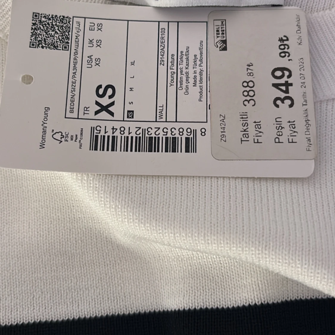 En randig långärmad tröja - 91