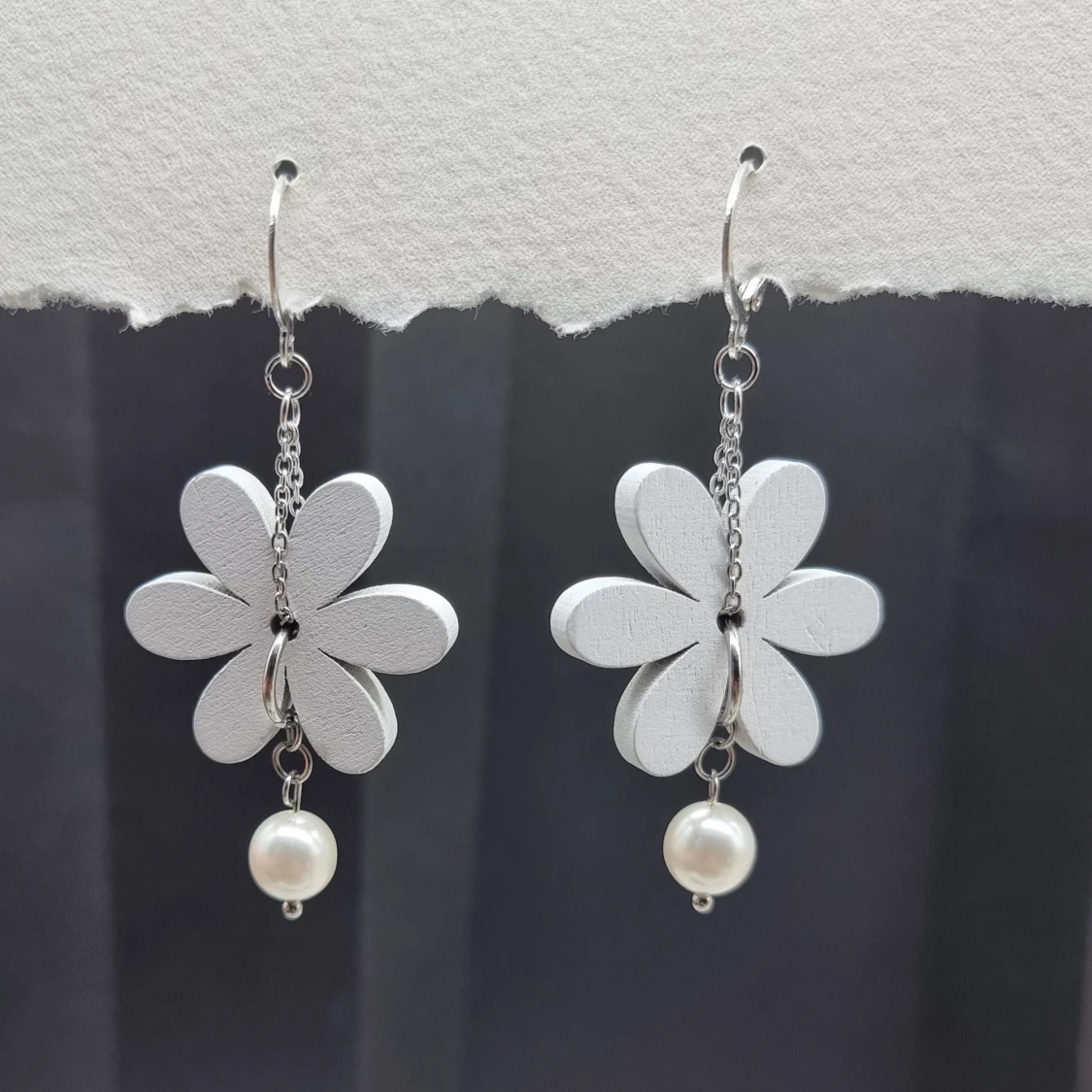 Handgjorda örhängen och ring set - 90