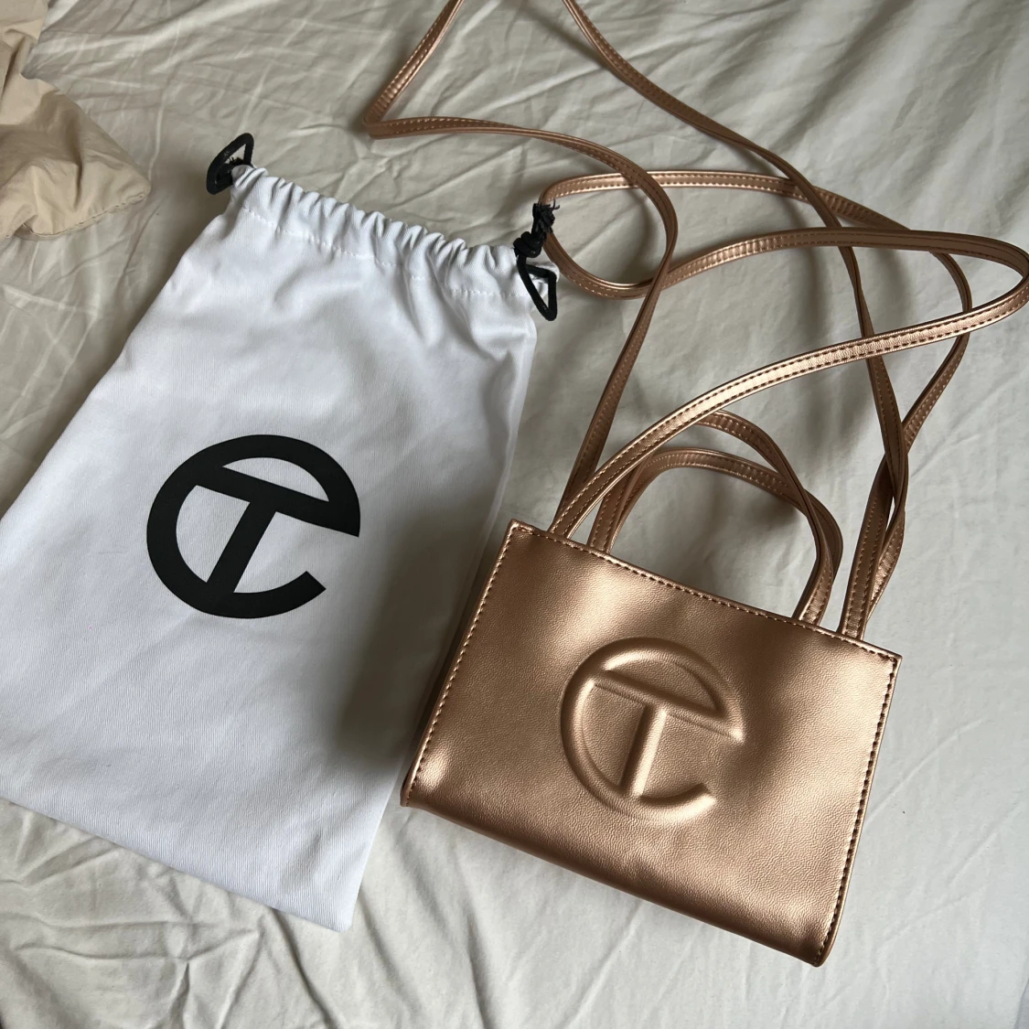 Telfar bag small rose gold - 91