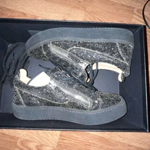 Giuseppe zanotti skor - Säljer då mina Giuseppe zanotti sneakers (black) då jag ej använder dom längre använd ett par gånger. Så 10/10 i skick då dom är som nya stl 41 . OBS pris kan diskuteras vid snabb affär 