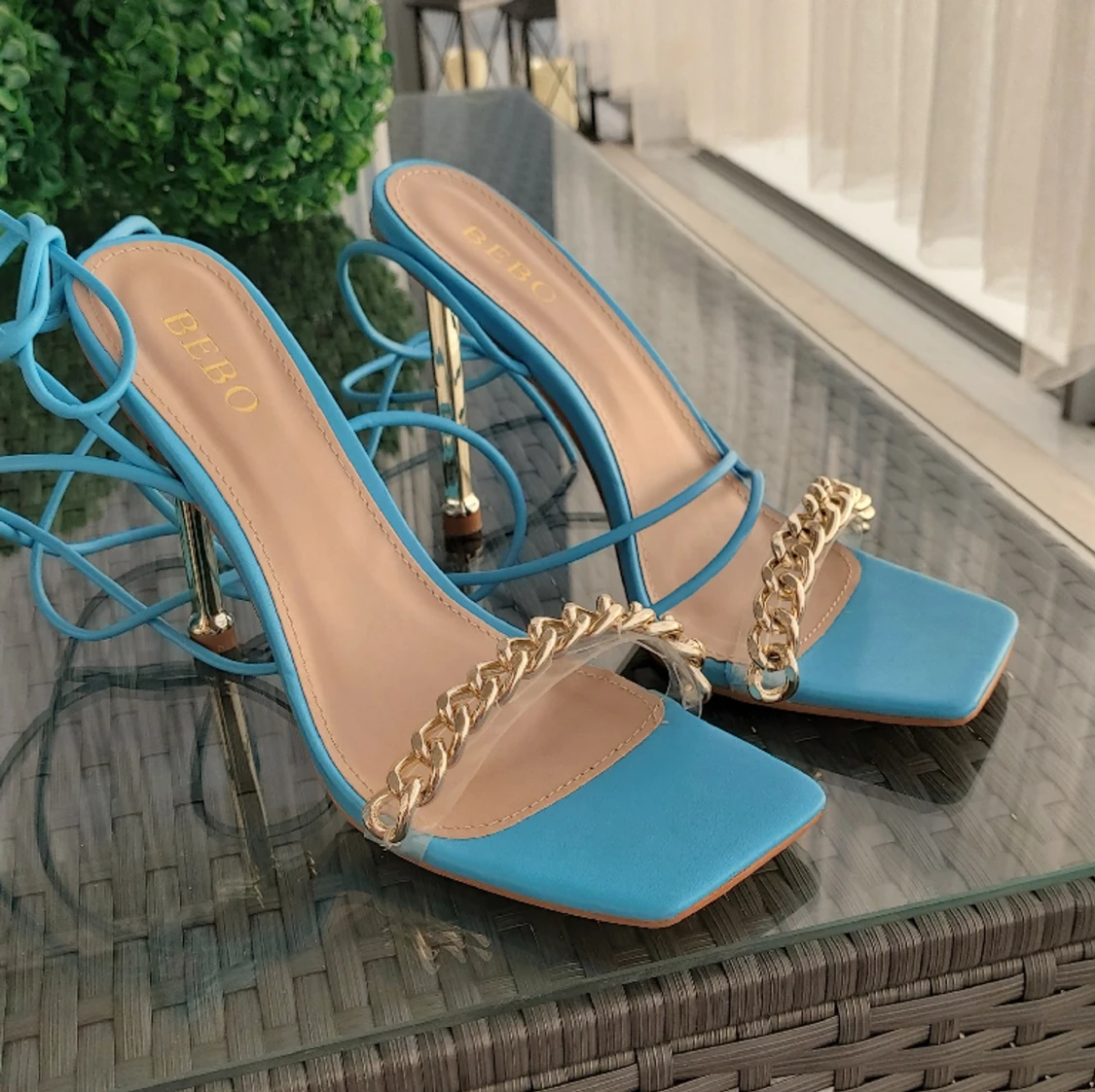 Baby blue sandals 38 - 1