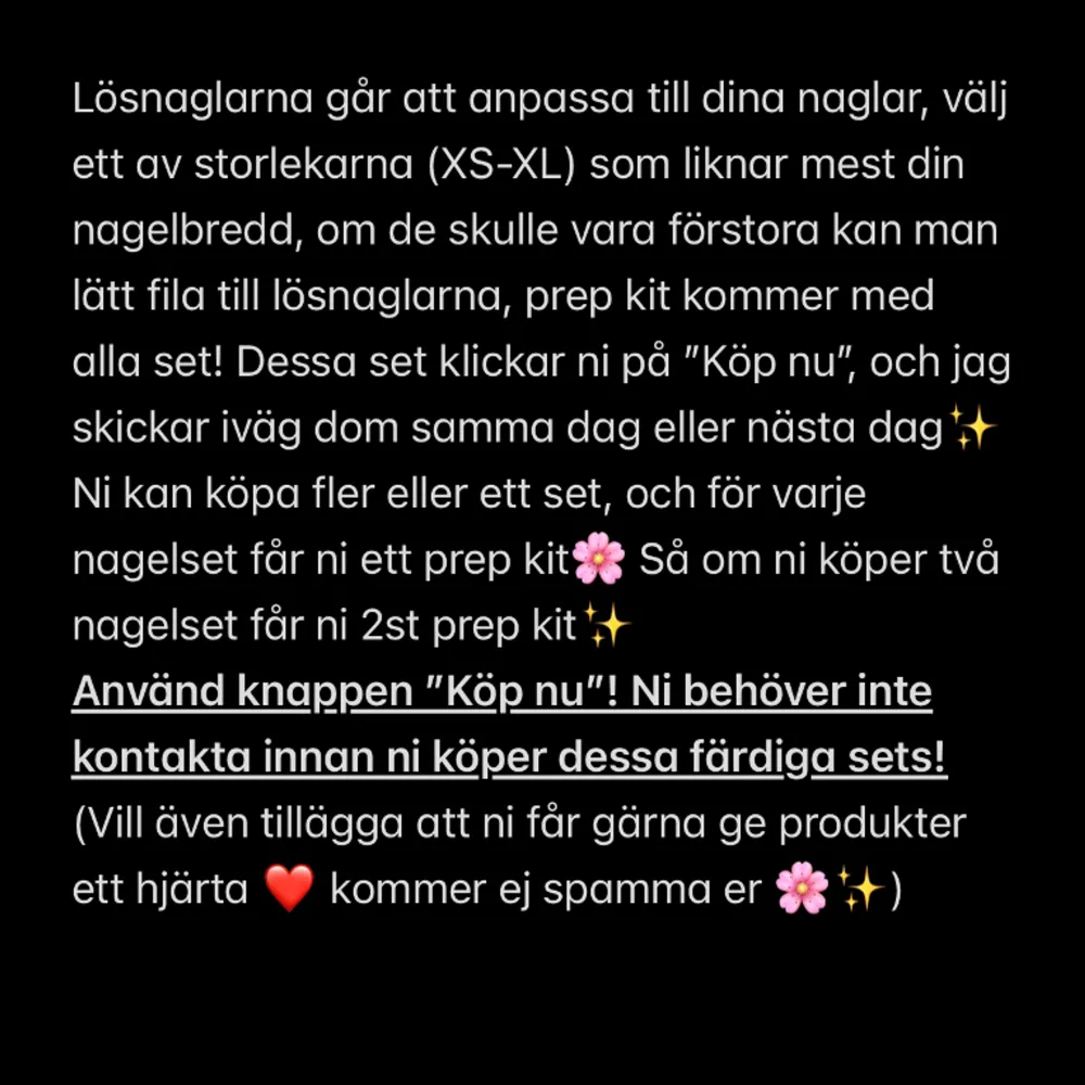 S: 15 mm, 11,5 mm, 12 mm, 11 mm, 9 mm . All dekoration är satt med professionellt lim och har inga vassa kanter som fastnar i hår, all dekoration är förseglade och kommer ej missfärgas. Vid frågor kontakta mig 💕✨. Accessoarer.