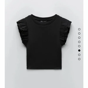 Zara volang t-shirt  - Tröjan är i storlek S och i ett mycket gott skick, använt 5 gånger, säljer pga att den är för liten för mig, jättefin till Sommaren! Pris går att diskuteras! Köparen står för frakt 