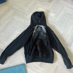 Snygg hoodie - Hoodie stl s med tryck, säljer då den inte kommer till användning. Osäker på märket