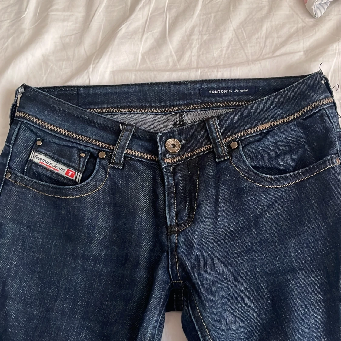 Lågmidjade bootcut jeans - 90