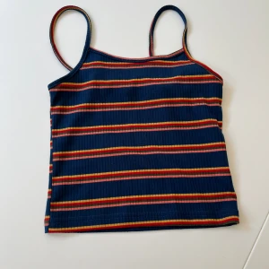 Top/linne - Randigt kort linne/top