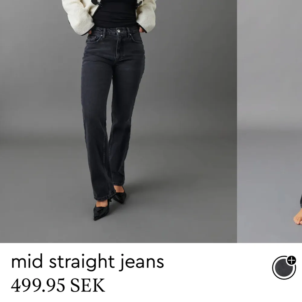 Ljusgråa jeans, mid waist, superfint skick!✨storlek 34 men passar mig som vanligtvis har 36.. Jeans & Byxor.