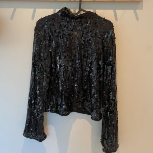 Glittrig topp - Glittrig topp från hm, använd 1 gång! Super skön:)