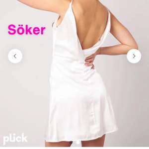 Söker denna vita satin klänning från bubbleroom, i storlek 36, skriv gärna om ni säljer en 💕