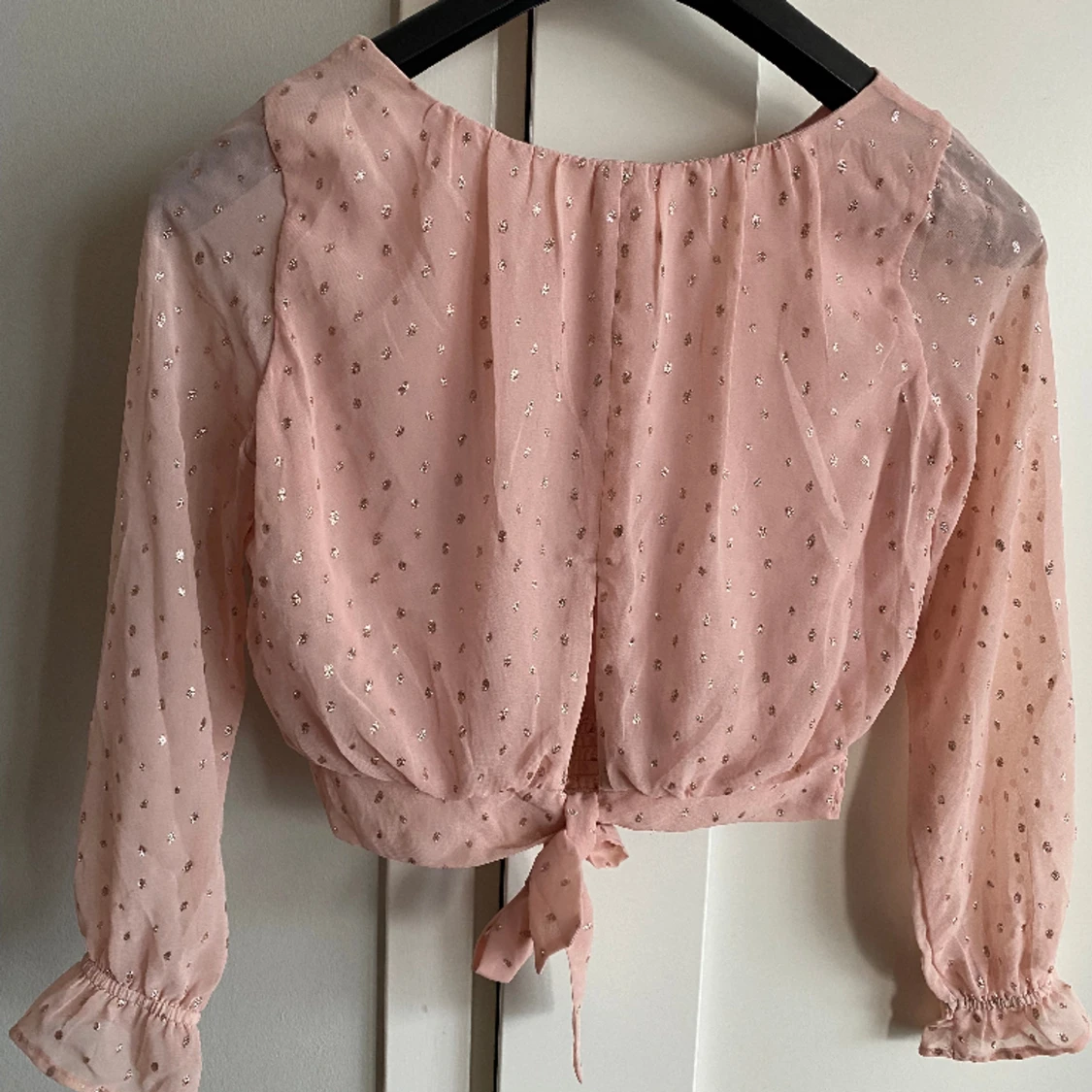 Söt blus i puderrosa strlk 146 - 90