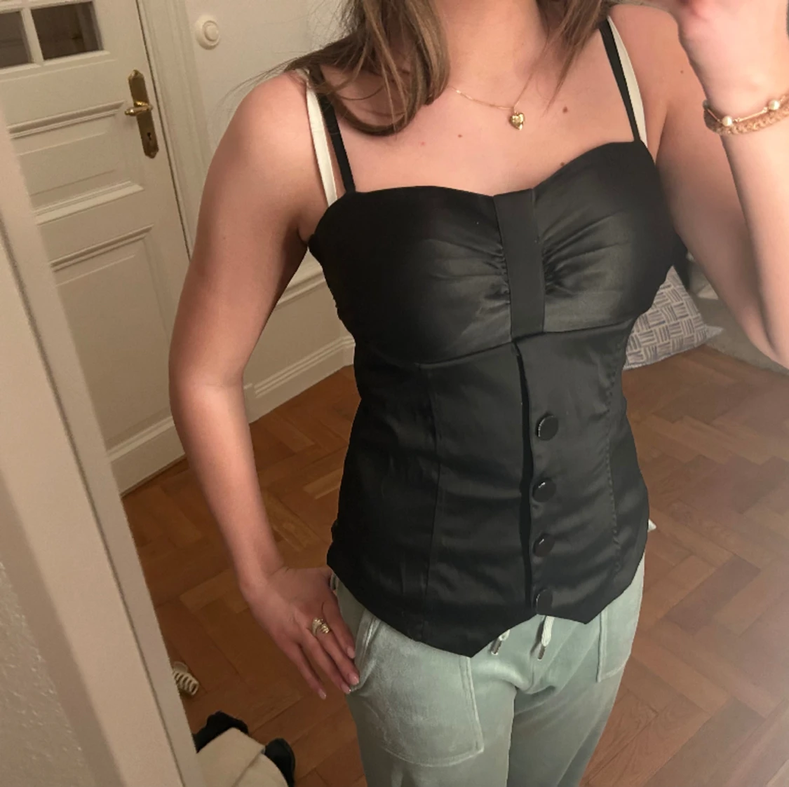 Svart korsett/topp - 91
