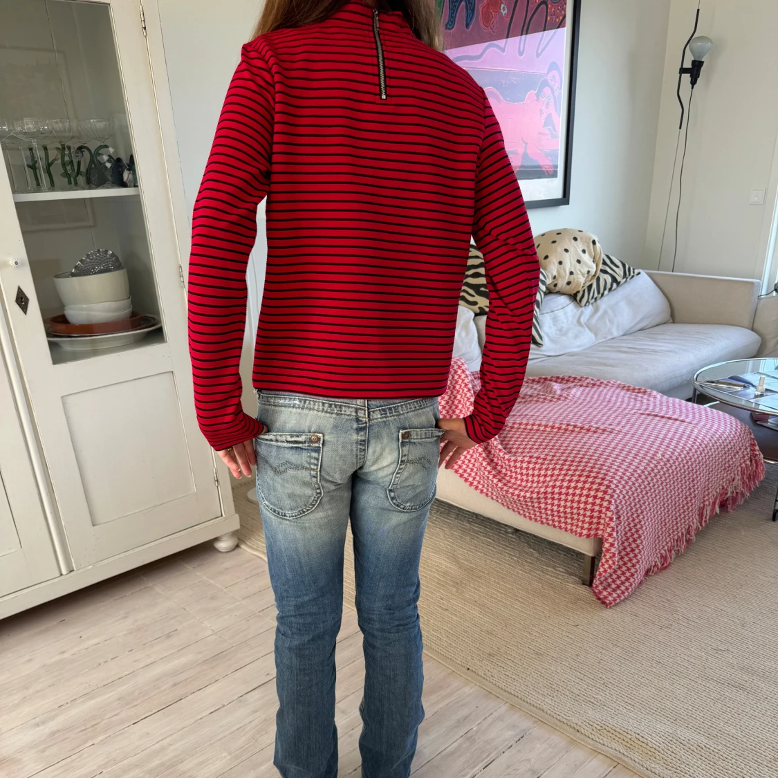 Fin randig tröja - 90