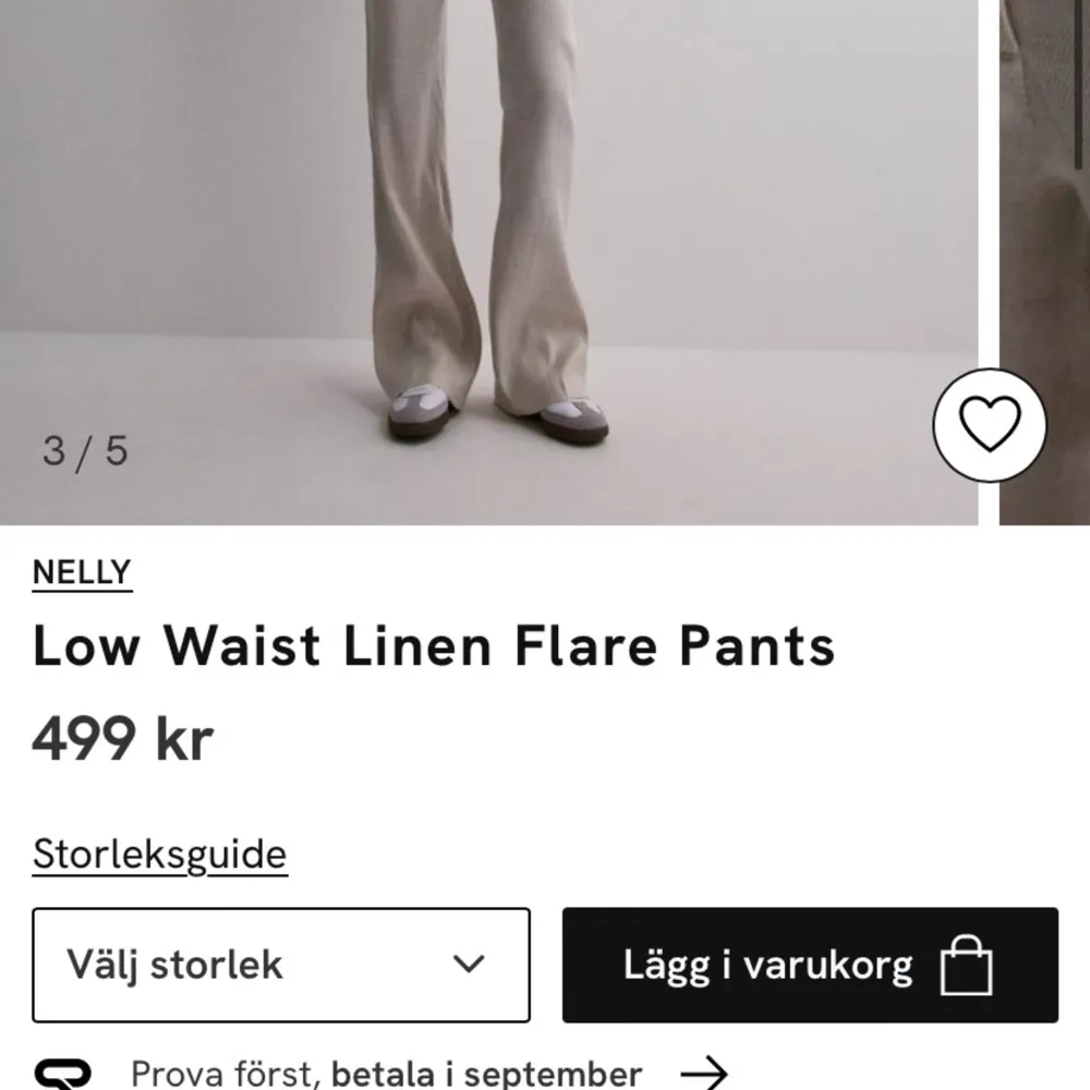 Helt oanvända med lapp kvar, superfina!! Storlek 38 från Nelly, nypris 499. . Jeans & Byxor.