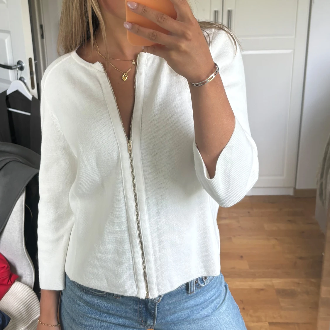 Trekvartsärmad kofta - 90