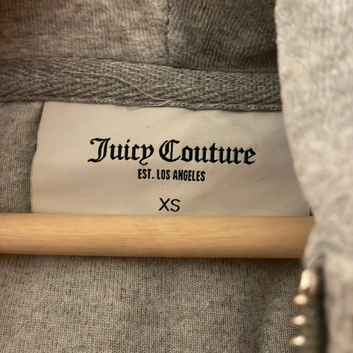 Grå juicy zip up hoodie - 91