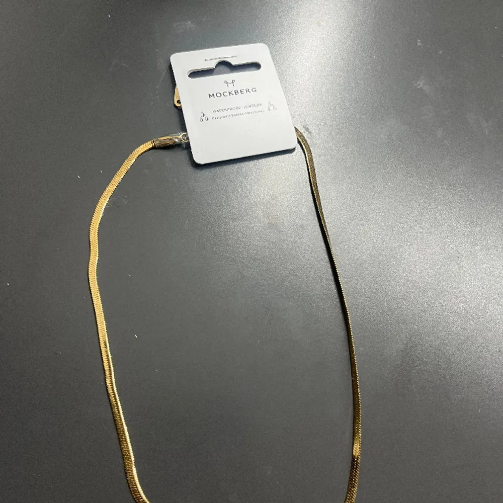 Guldiga halsband från Mockberg i modellen ”Thin snake necklace gold”. Nypriset är 599kr. Ny och helt oanvänd men priset kan diskuteras.💕💕. Accessoarer.
