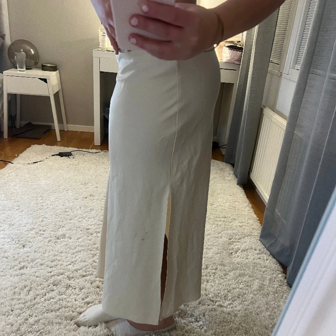 satinkjol med slits  - 90