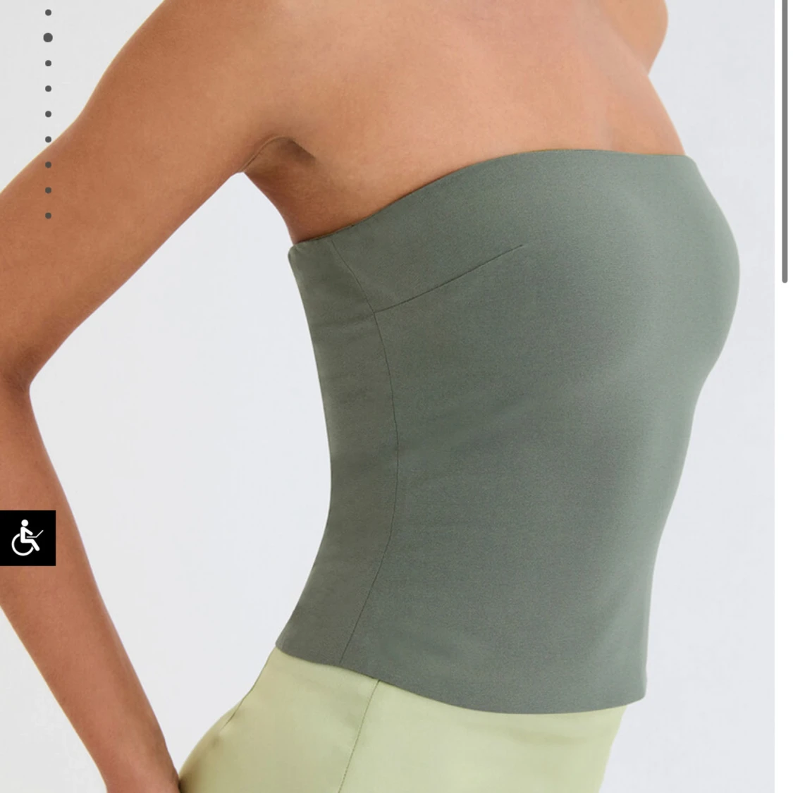 Korsett topp mistressrock grön - 91