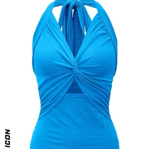 y2k halterneck  - använd 1 gång. slutsåld på shein. så fin och skönt material! halterneck❤️