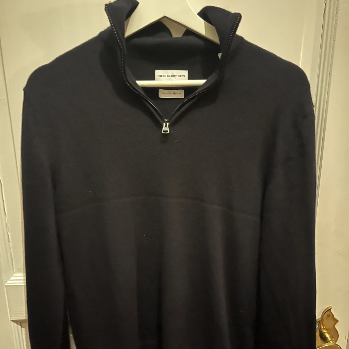 Merino half zip säljes