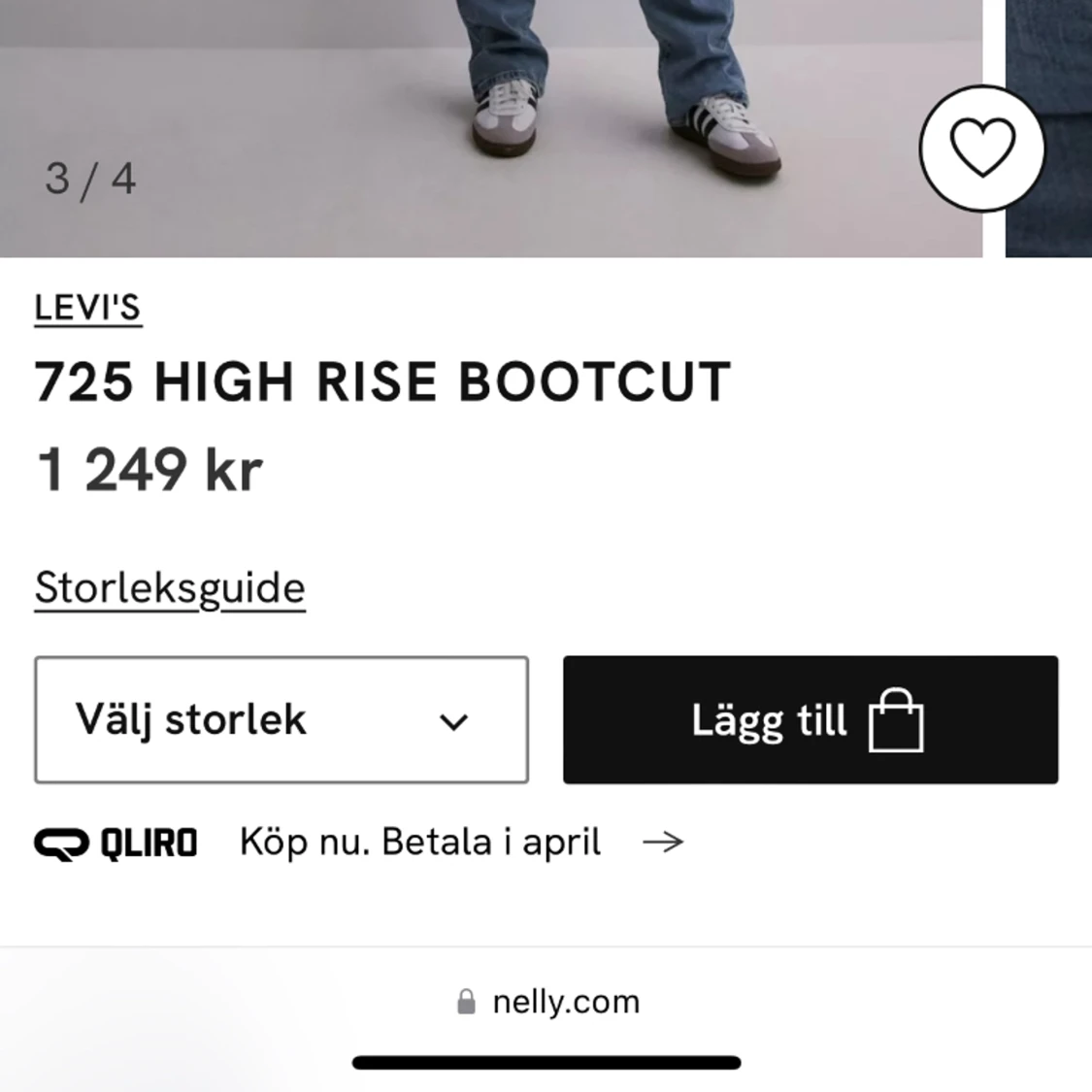 Levis 725 High Rise Bootcut stl 28/34 - 91