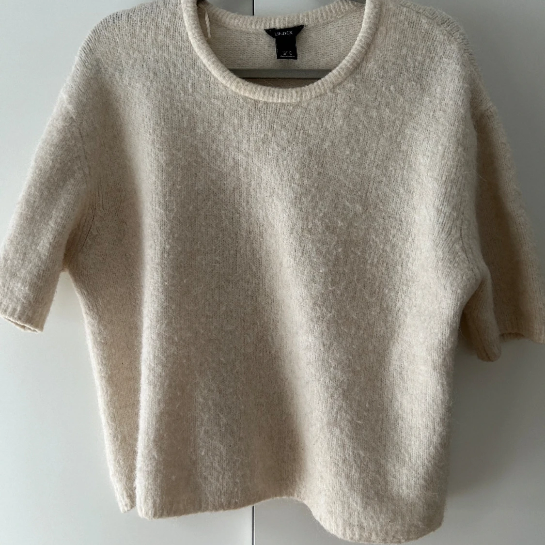 Stickad top alpacka/ull - 90