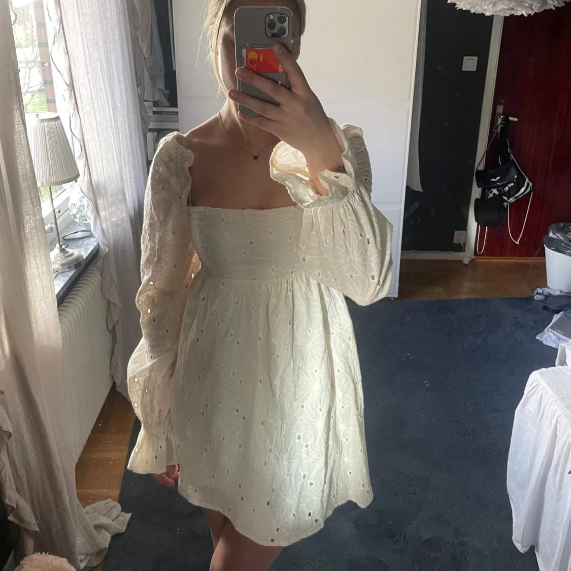 Vit klänning  - 90