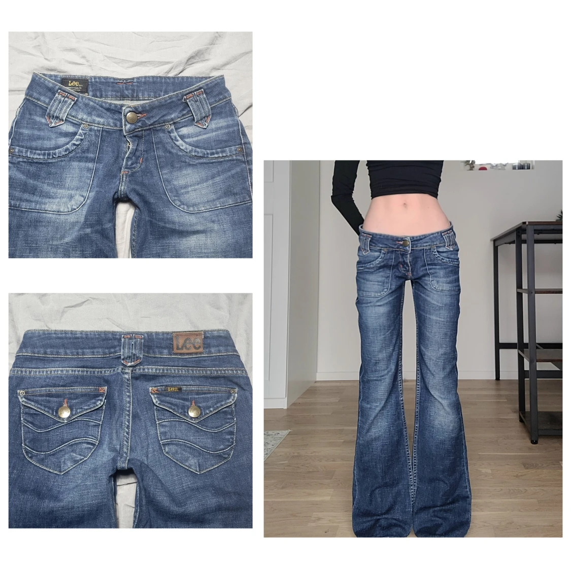 Lågmidjade jeans - 90
