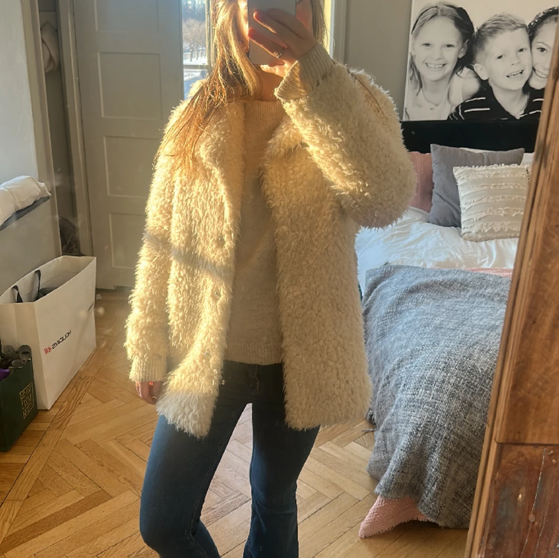 Fluffig jacka 