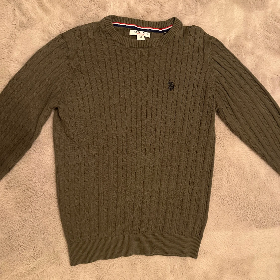 Olivgrön polo tröja - 90