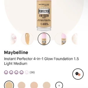 Maybelline - Säljer 4-IN-1-GLOW från maybelline i färgen 1.5 light medium, endast testad. Säljer då den inte var något för mig💗