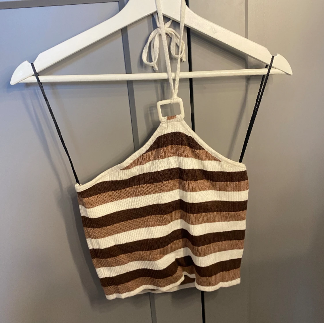 stickad randig topp - 90