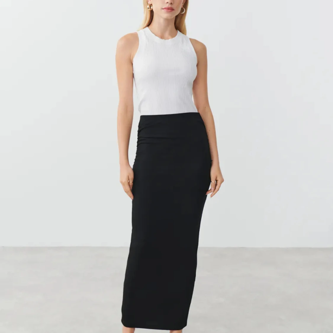 Soft touch ruched skirt - 90